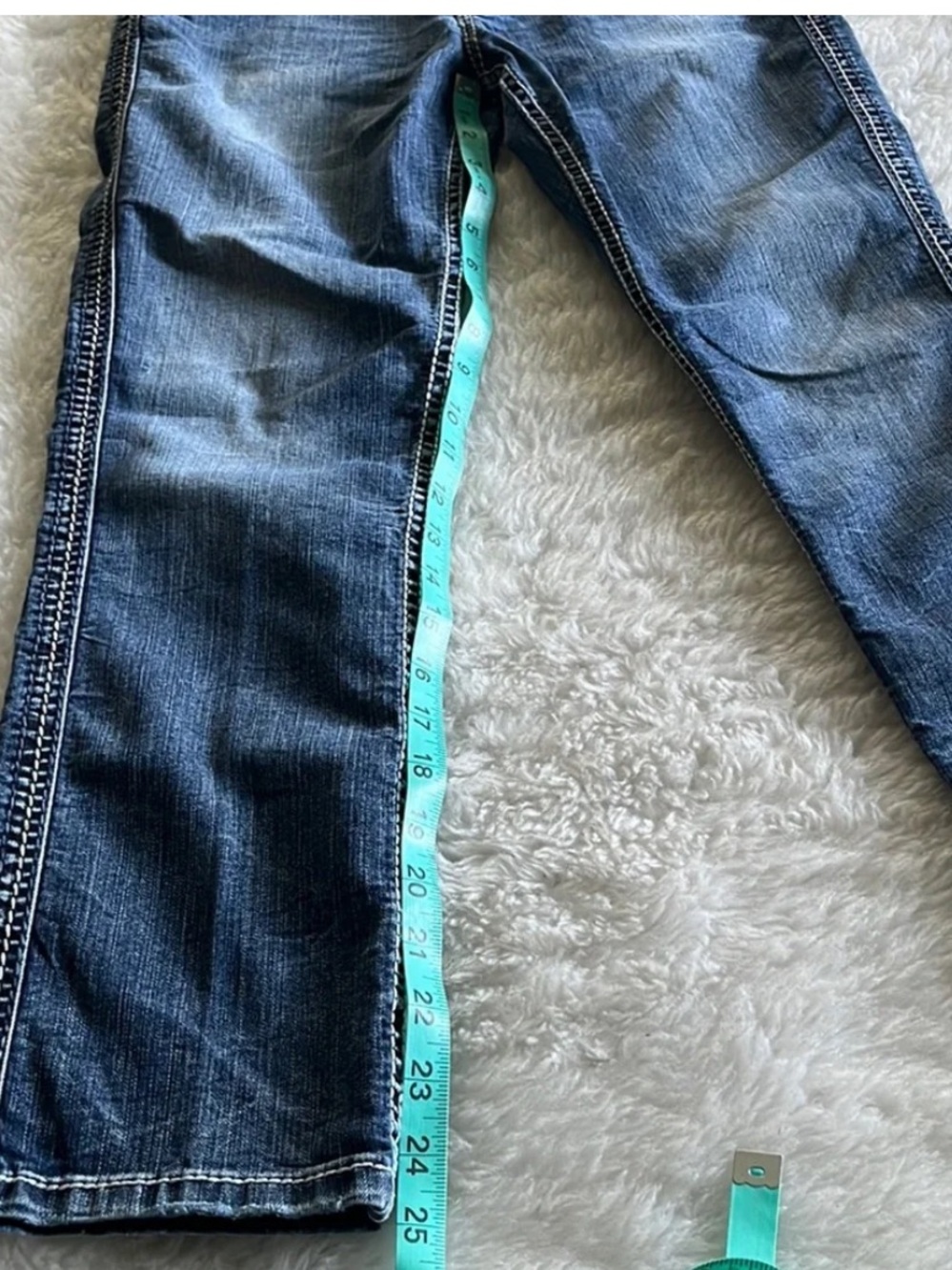 Silver Twisted Capri cropped distressed medium wash jeans size 26 - Picture 15 of 15